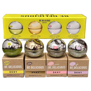 DONNA KARAN (W) MINI SET EDP 4 X 7ML (BE DELICIOUS + GOLDEN DELICIOUS + BE EXTRA DELICIOUS + BE 100% DELICIOUS) by The Mini Scent Store