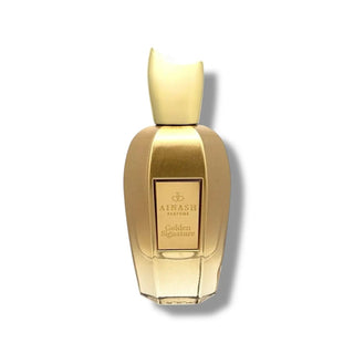 Ainash Parfums Golden Signature 2.5oz perfume bottle