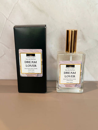 Dream Lover 3.4oz Eau de Parfum (Rose, Jasmine, Suede, Musk) by Abundant Vibes Candles & Scents