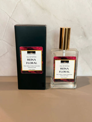 Reina Floral Eau de Parfum (Pear, Melon, Freesia, Rosewater) by Abundant Vibes Candles & Scents
