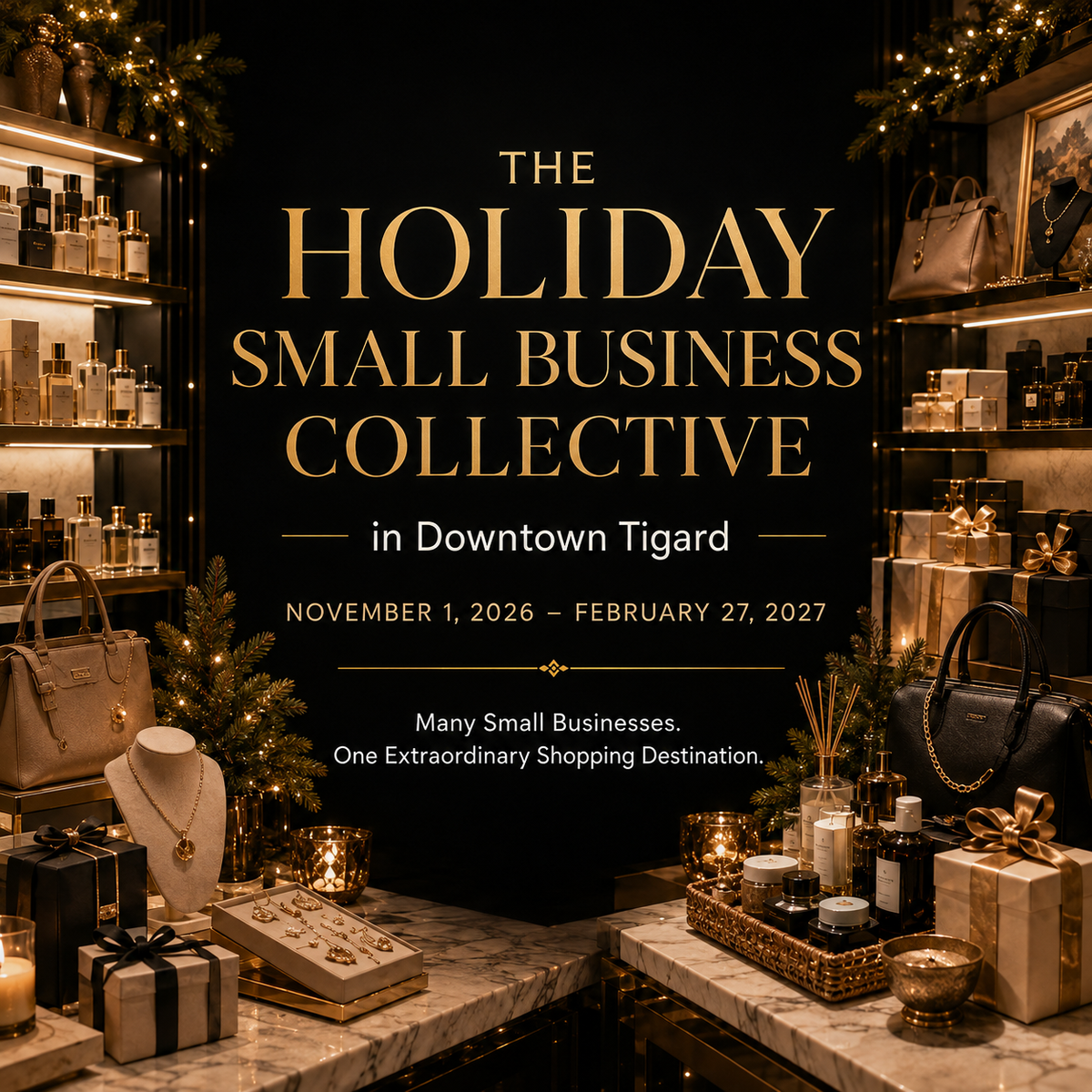 The Holiday Small Business Collective in Downtown Tigard