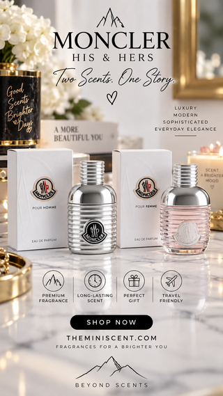 Moncler Pour Homme & Pour Femme Perfume Duo | His & Hers Gift Set by The Mini Scent Store