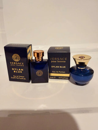 Versace Dylan Blue His & Hers Perfume Duo | 5ml Designer Mini Fragrances by The Mini Scent Store