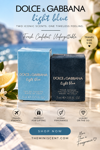 Dolce & Gabbana Light Blue His & Hers | 5ml Mini Perfume Gift Duo by The Mini Scent Store