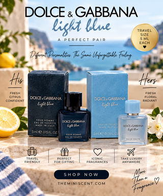 Dolce & Gabbana Light Blue His & Hers | 5ml Mini Perfume Gift Duo by The Mini Scent Store