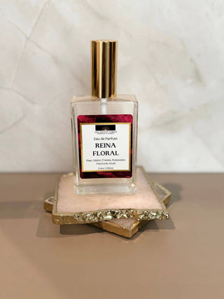 Reina Floral Eau de Parfum (Pear, Melon, Freesia, Rosewater) by Abundant Vibes Candles & Scents
